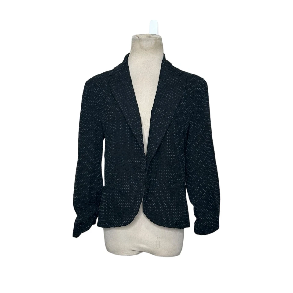 Blazer Amanda + Chelsea Negro Blanco Lunares Manga 3/4 Talla 10 Foto 1 de 4