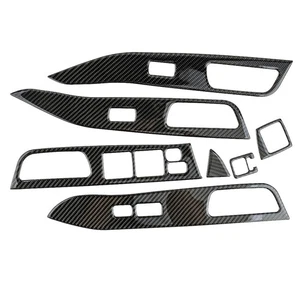 Cubierta de interruptor de ventana de fibra de carbono apta para Mitsubishi Lancer/EVO X 08-15 hm - Imagen 1 de 7