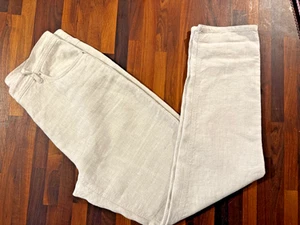 The White Company - White Label Beige Linen Brompton trousers - UK 8 - Picture 1 of 7