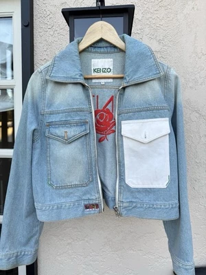 Chaqueta Denim Kenzo Con Bordado Rosa Talla m Foto 1 de 3