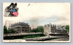 Vintage Paul Smith's Fouquet House Postkarte Plattsburgh New York 1906 - Bild 1 von 2