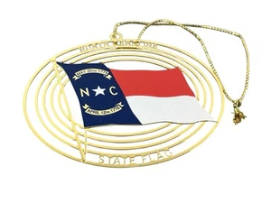 North Carolina 1996 State Flag Holiday Ornament New - Picture 1 of 3