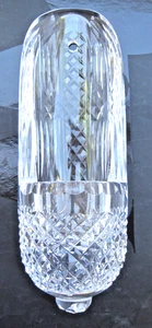 Waterford Diamond Cross Cut Crystal Holy Water Fonts Wall Pocket 8 1/2” EUC - Picture 1 of 8
