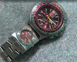 Sehr seltener Double Aviators 45mm Guionnet Flight Timer Chronograph BR401RTW. Funktioniert - Bild 1 von 8