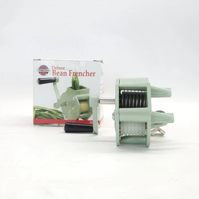 Cortador cortador de frijoles Norpro Deluxe verde dispositivo de enlatado de alta resistencia Foto 1 de 4