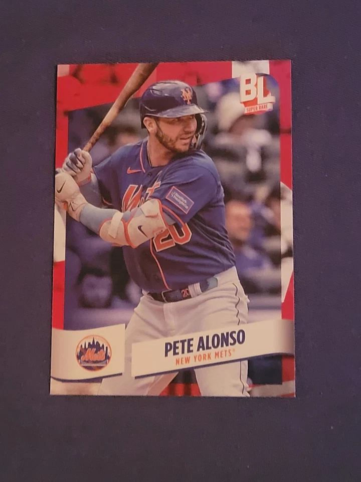 2024 Topps Big League Pete Alonso Red Foil Super Rare SP NY Mets - Image 1 of 2