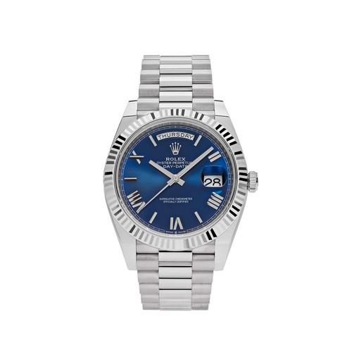 Rolex Day Date 40 228239 White G Blue Dial (2023)