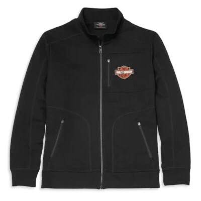 Harley-Davidson BAR & Shiel Graphique Mockneck Plein ZIP Homme - Photo 1/2