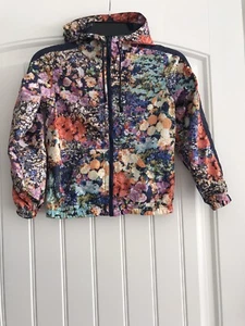 MSGM 100% POLYESTER HOOD GIRL'S FULL ZIP POCKETS KID'S RAIN JACKET SIZE 8 - Picture 1 of 9