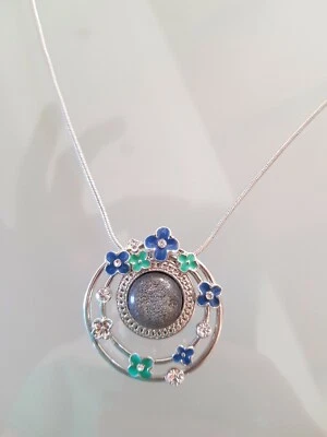 Collana Donna Semi Swarovski+orecchini omaggio - Immagine 1 di 3