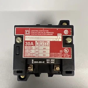 Square D 8903SMO1 Lighting Contactor 30A 3-Pole ** 277V Coil ** 8903SM01 Chipped - Picture 1 of 5