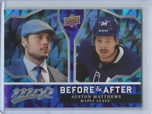 2021-22 Upper Deck MVP prima e dopo #BA-1 Auston Matthews - Foto 1 di 2
