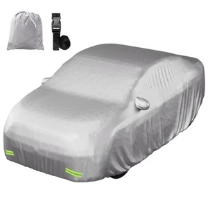 Mockins 185" x 70" x 60" 190T Silver Polyester Car Cover Waterproof & Protective - Bild 1 von 9