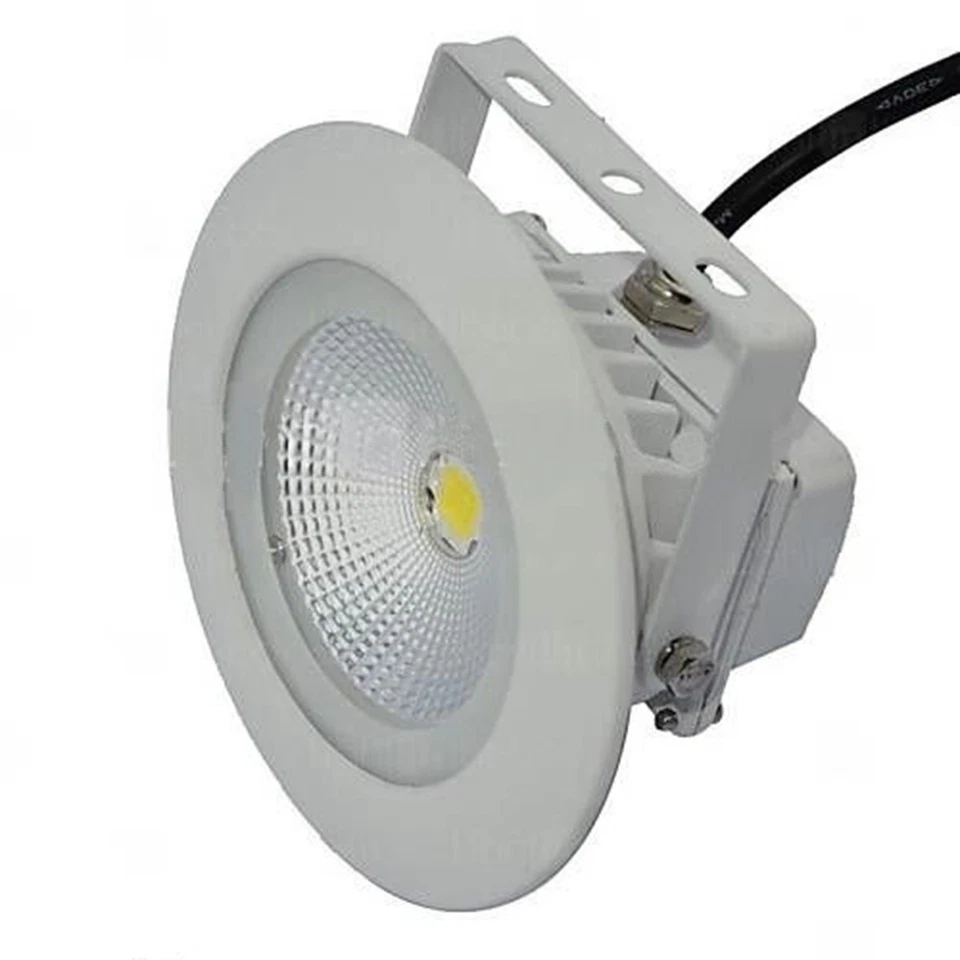 FARETTO FARO LED TONDO STAFFA ORIENTABILE LAMPADA LUCE ALTA LUMINOSITA 10W IP65 - Immagine 1 di 1