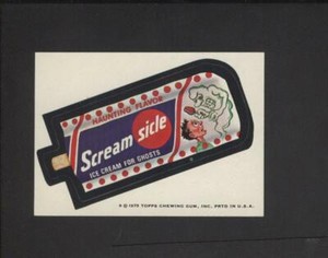 1975 Topps Wacky Packages 13th Series Tan Back Screamsicle NO Creases!