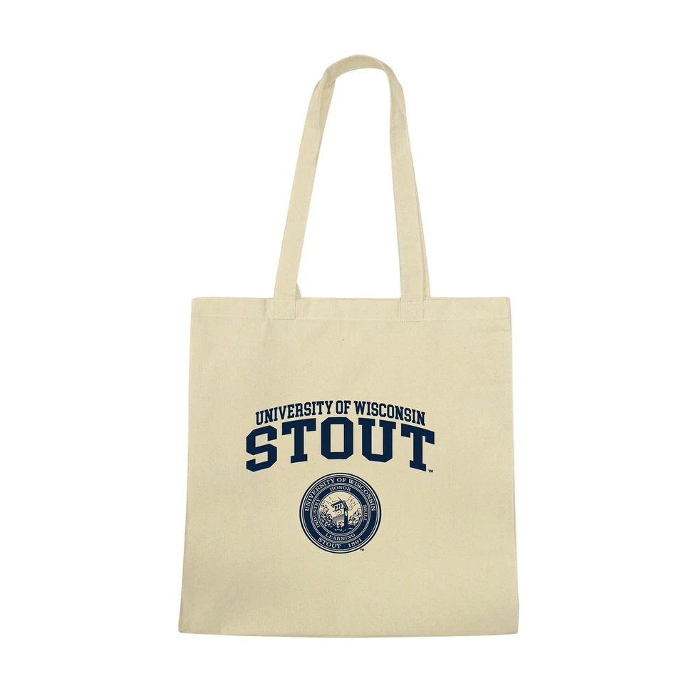 University of Wisconsin Stout Blue Devils UWS NCAA Team Seal Tote Bag - Image 1 of 1