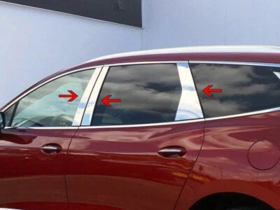 USA MADE 304 Stainless Steel 6PC Pillar Post Trim FOR 2018-2024 Buick Enclave - Image 1 of 4