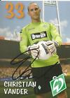 Christian Vander - Werder Brema - Sezon 2006/2007 - Karta z autografem - bwin