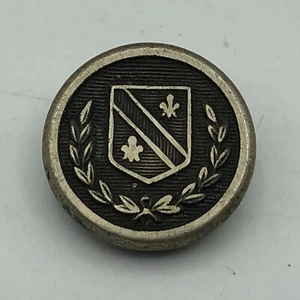 Wappen Wappen Knopf Schild gebogener Schaft Made in England grob Vintage - Bild 1 von 16
