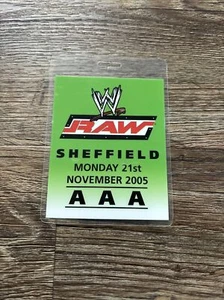WWF WWE All Access Pass Raw Sheffield November 21st 2005 - R101 - Picture 1 of 3
