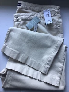 George ~ Wide Leg ~ Cream ~ Size 24 ~ Jeans ~ New With Tags - Picture 1 of 4