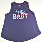 Women’s Size XL Isabel Maternity Graphic "Hello Baby" Tank Top, NWT
