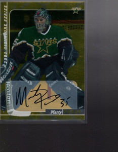 A4001- 2000-01 BAP Signature Series Autographs Gold #250 Marty Turco Auto NM/MT