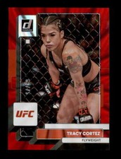 TRACY CORTEZ 2023 PANINI DONRUSS UFC #41 HOLO RED LASER #63/75 S8253
