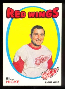1971-72 OPC O PEE CHEE #142 BILL HICKE NM DETROIT RED WINGS HOCKEY CARD - Picture 1 of 1
