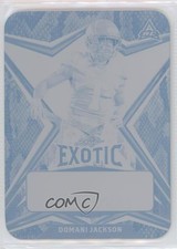 2022 Leaf Exotic Printing Plate Cyan Snakeskin 1/1 Domani Jackson Auto 2q0