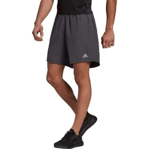 adidas Run It 7" Shorts Dark Grey Heather/Solid Grey MD 7 - Picture 1 of 1