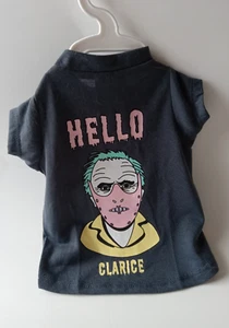 NWT Silence of the Lambs HELLO CLARICE XS Dog Pet Tee - Picture 1 of 7