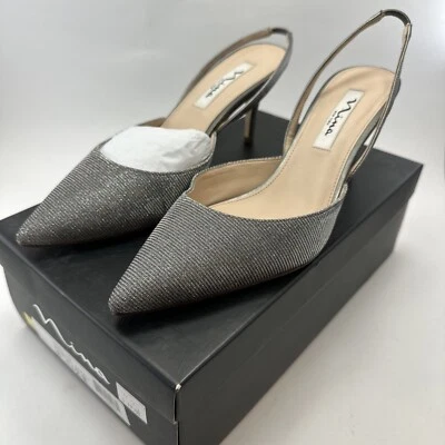 Nina New York Terri - YG Tacones Punta Gunmetal Mujer Talla 8 1/2 En Caja Fiesta Foto 1 de 4