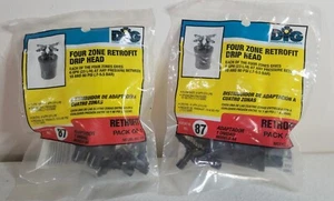 New (2) DIG CORPORATION 6 GPH FOUR ZONE Retrofit DRIP HEAD Watering Irrigation - Picture 1 of 3