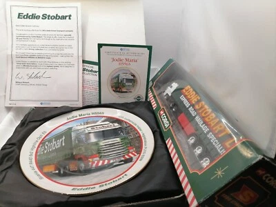 1998 CORGI Eddie Stobart & Porcelain Decorative Plate ~ Hand-Gilded 22ct Gold - Image 1 of 4
