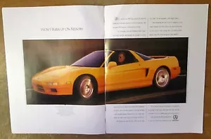 Acura NSX 1995 ""Won't Burn Up On Reentry"" anuncio original impreso en color - Imagen 1 de 1