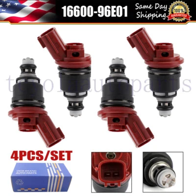 4x Inyectores de combustible para Nissan 240SX 2,4 L 1991-98 NX 2,0 L 1991-93 TSURU 2,0 L 93-96 Foto 1 de 4