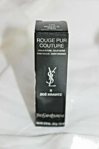 Yves Saint Laurent Rouge Pur Couture Lipstick X Zoe Kravitz-122 Wolf's Red NIB - Picture 1 of 5