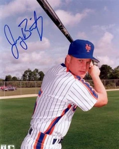 JEROMY BURNITZ NEW YORK METS SIGNED AUTOGRAPHED 8X10 PHOTO W/COA - Picture 1 of 1
