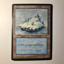 Snow-Covered Island x1 Ice Age Common Magic the Gathering 1995 Wizards 12+