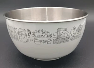 Cuenco mezclador vintage ~ 8-1/2" Hamilton Beach blanco esmaltado de acero inoxidable - Imagen 1 de 6