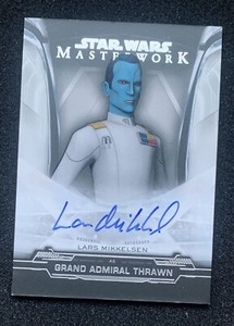 2019 Star Wars Masterwork Lars Mikkelsen As Thrawn On Card Autograph Auto