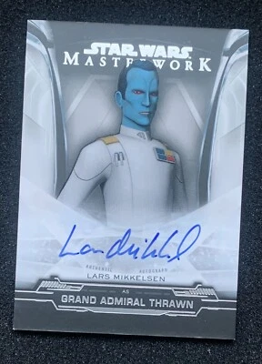 2019 Star Wars Masterwork Lars Mikkelsen As Thrawn On Card Autograph Auto - Image 1 of 4