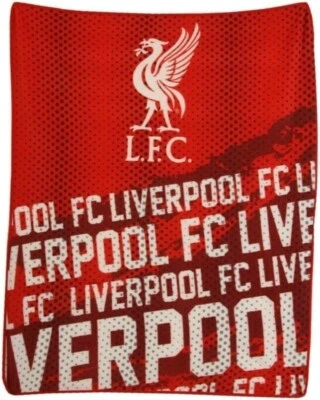 Liverpool FC Fleece Blanket Impact Word Throw Gift LFC Fan Official Licensed - Image 1 of 4