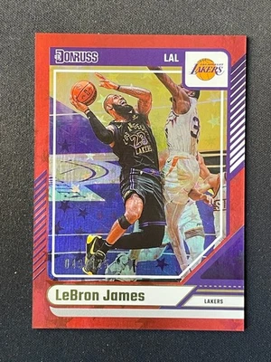 LeBron James 2024-25 Panini Donruss Red Stars 043/125 #19 - Image 1 of 2