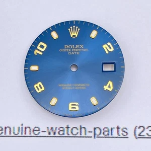 Rolex Datejust genuino 34 mm caballero fecha 15203 15233 azul dos tonos oro azul marino - Imagen 1 de 4