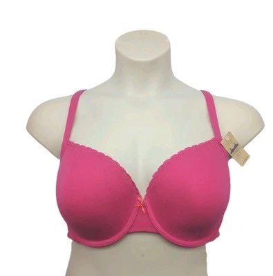 NEW Lane Bryant Caciqye Cotton T-Shirt Bra Shaping Solution Hot Pink Size 42D - Image 1 of 4