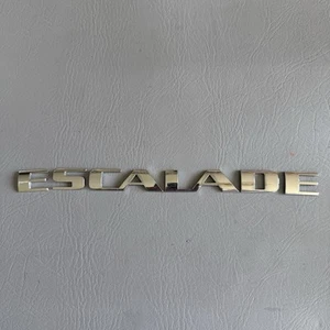 2002-2014 CADILLAC ESCALADE CHROME EMBLEM LOGO BADGE SIGN SYMBOL LETTERS OEM - Picture 1 of 15