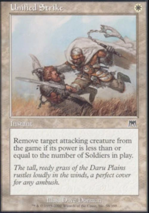 Unified Strike -Foil Light Play MTG Onslaught - Image 1 of 1