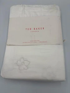 TED BAKER MAGNOLIE STICKEREI WEISS Doppel Bettbezug. Nagelneu - Bild 1 von 3